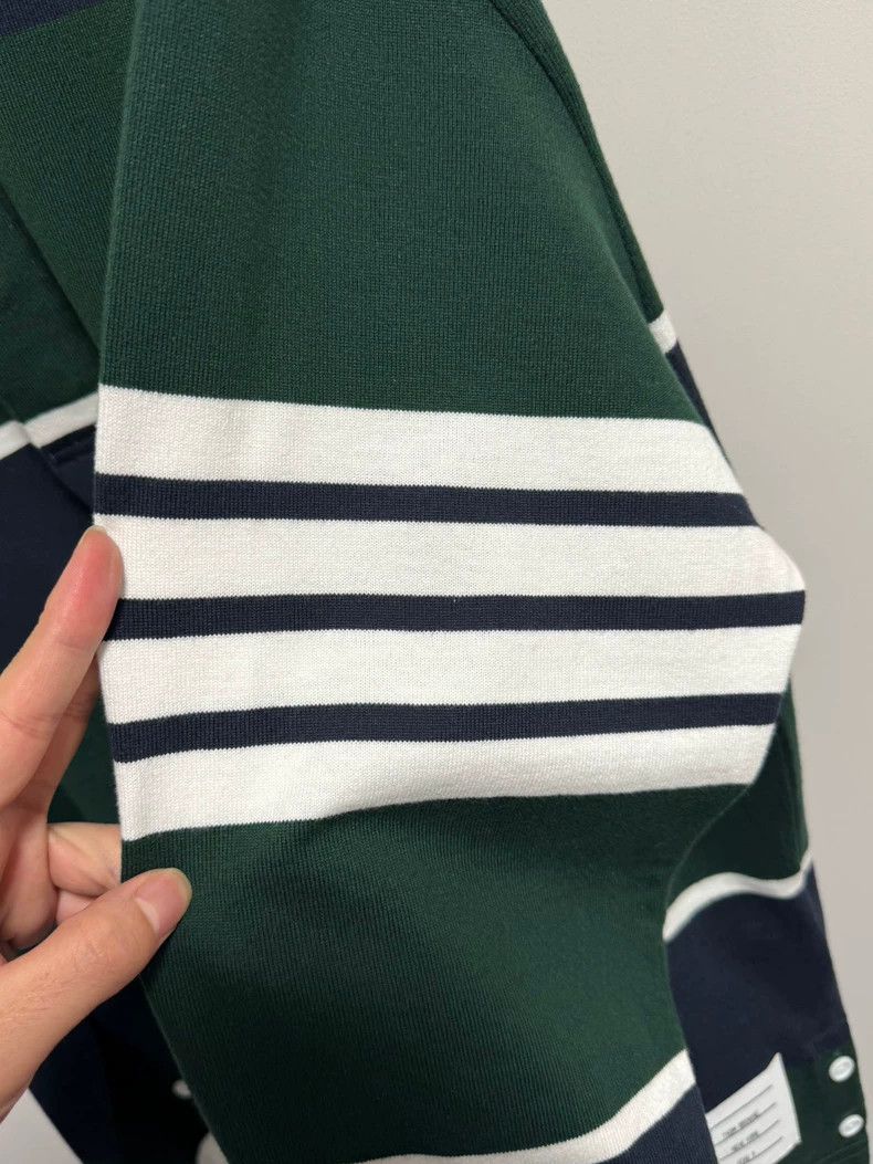 Thom Browne THOM BROWNE Striped Polo Shirt - dmc Size US XXS / EU 40 - 7 Thumbnail