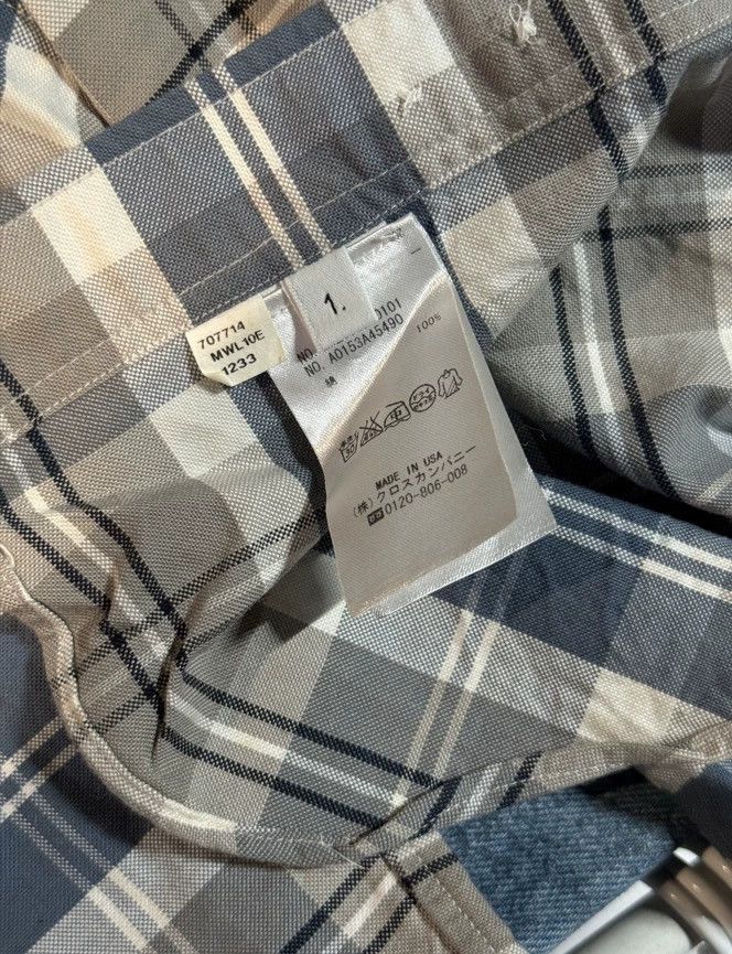 Thom Browne Thom Browne Blue White Plaid Shirt - dmc Size US L / EU 52-54 / 3 - 9 Thumbnail