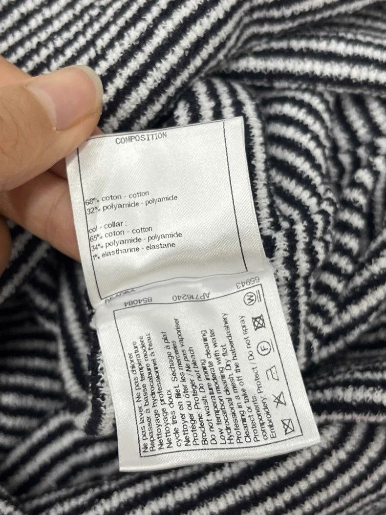 Chanel Chanel 23C Black and White Striped Dress - dmc Size US M / EU 48-50 / 2 - 7 Thumbnail
