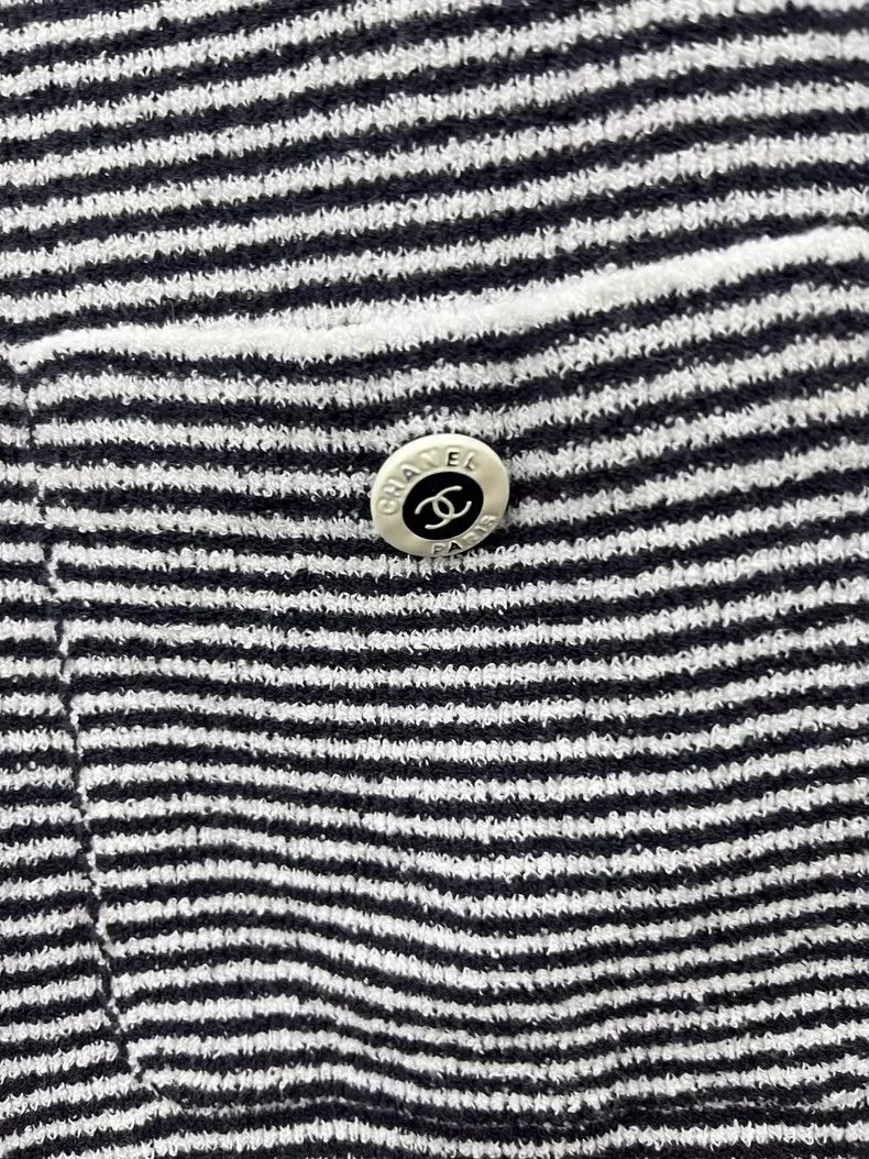 Chanel Chanel 23C Black and White Striped Dress - dmc Size US M / EU 48-50 / 2 - 3 Thumbnail