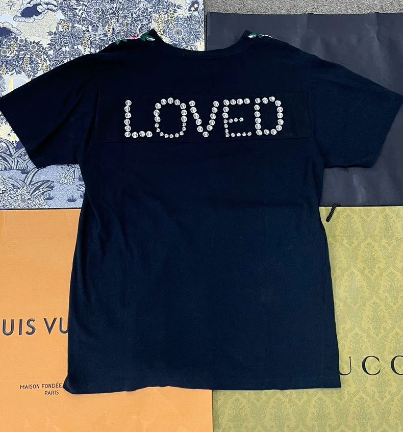 Gucci Gucci Black Embroidered Short Sleeve T-shirt - dmc Size US M / EU 48-50 / 2 - 3 Thumbnail