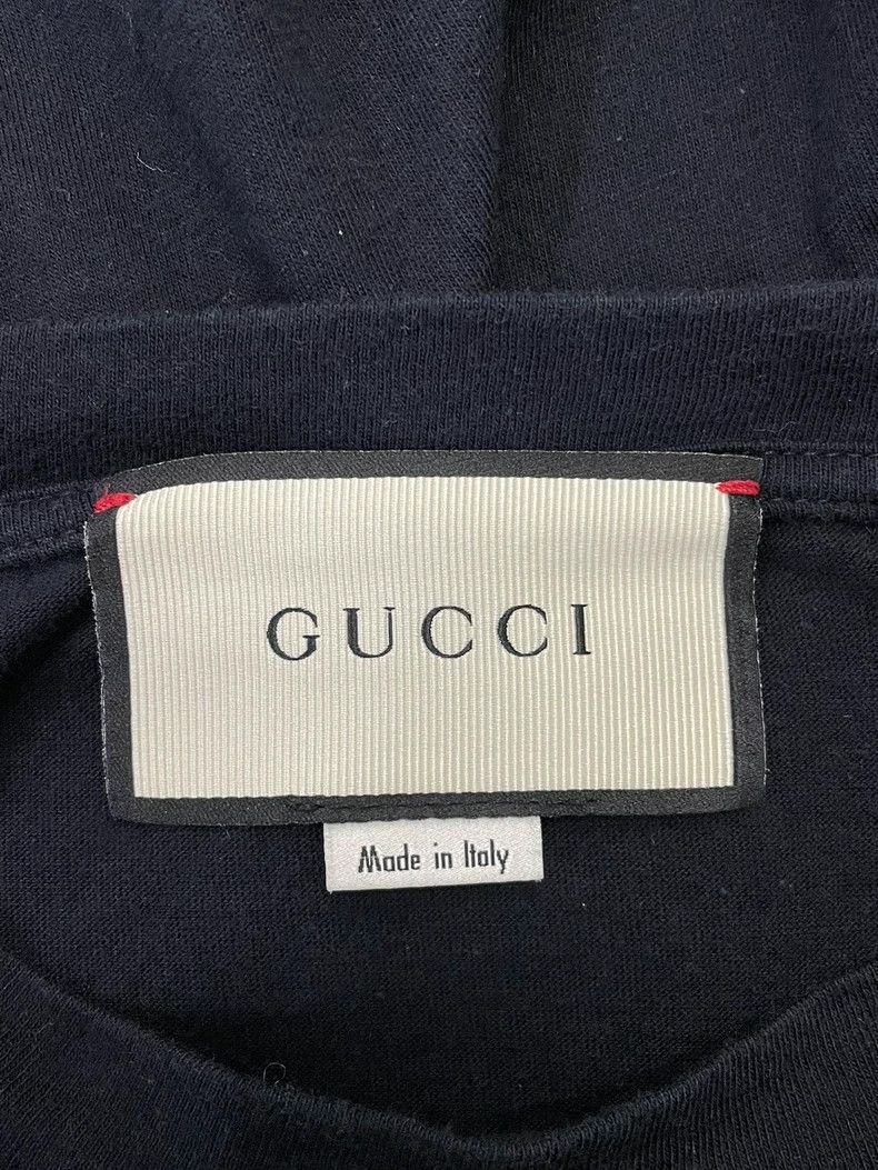 Gucci Gucci Black Embroidered Short Sleeve T-shirt - dmc Size US M / EU 48-50 / 2 - 4 Thumbnail