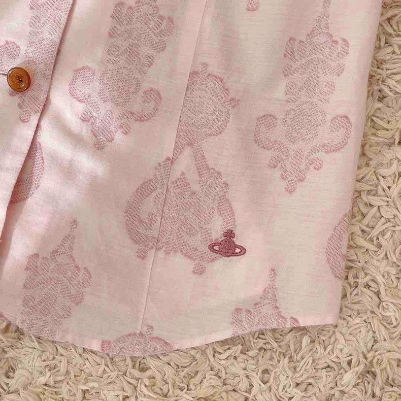 Vivienne Westwood Pink Shirt with Ribbon and Embroidery - dmc Size US S / EU 44-46 / 1 - 3 Thumbnail