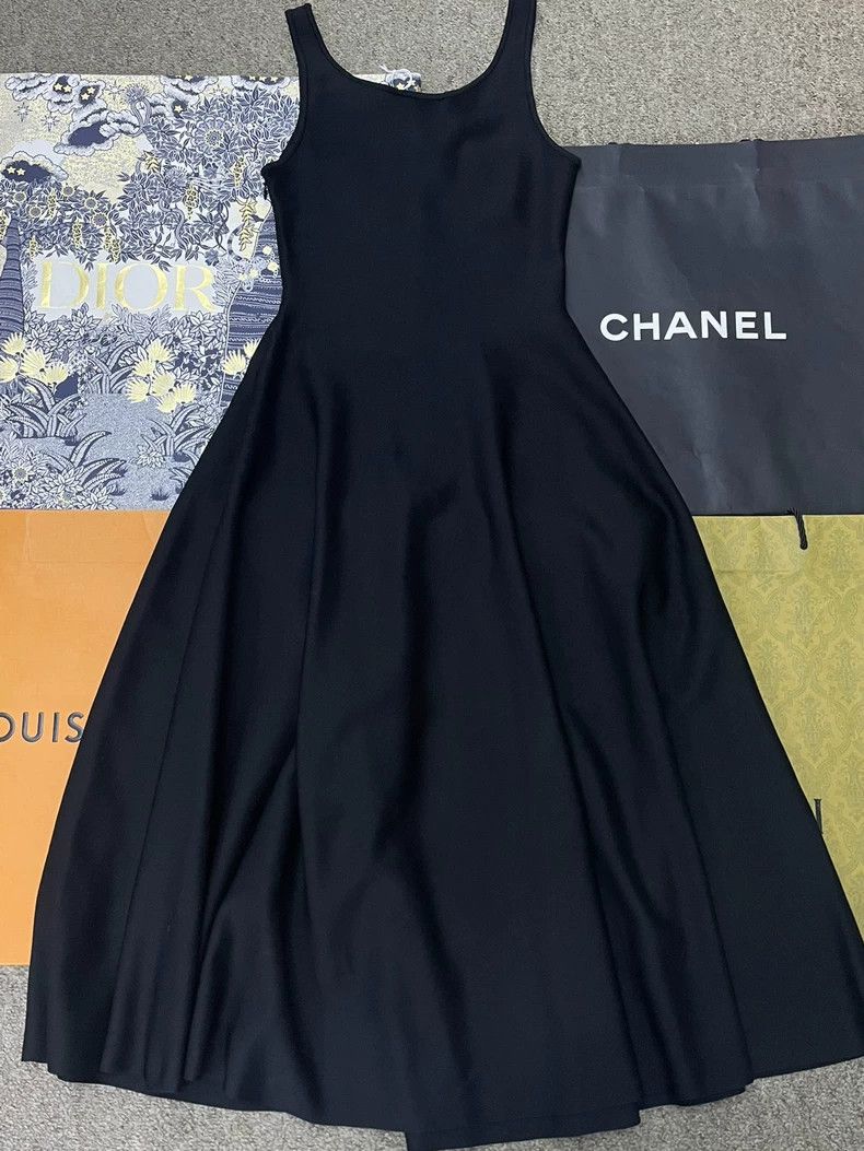 Dior Dior Black Embroidered Sleeveless Dress - dmc Size US M / EU 48-50 / 2 - 3 Thumbnail