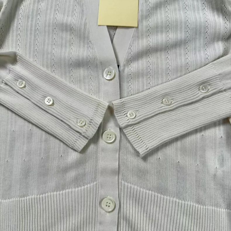Thom Browne Thom Browne White Stripe Knit Cardigan - dmc Size US M / EU 48-50 / 2 - 5 Thumbnail