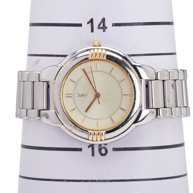 Yves Saint Laurent Yves Saint Laurent Saint Laurent Stainless Steel Watch Metal Quartz 6031-G11246 DUTY FREE for USA Size ONE SIZE - 7 Thumbnail