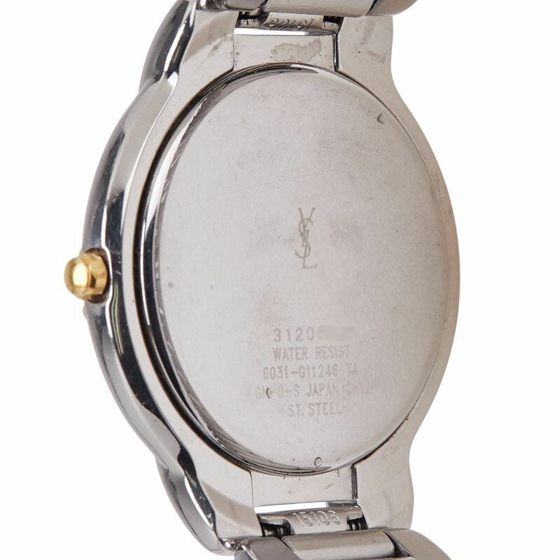 Yves Saint Laurent Yves Saint Laurent Saint Laurent Stainless Steel Watch Metal Quartz 6031-G11246 DUTY FREE for USA Size ONE SIZE - 4 Thumbnail
