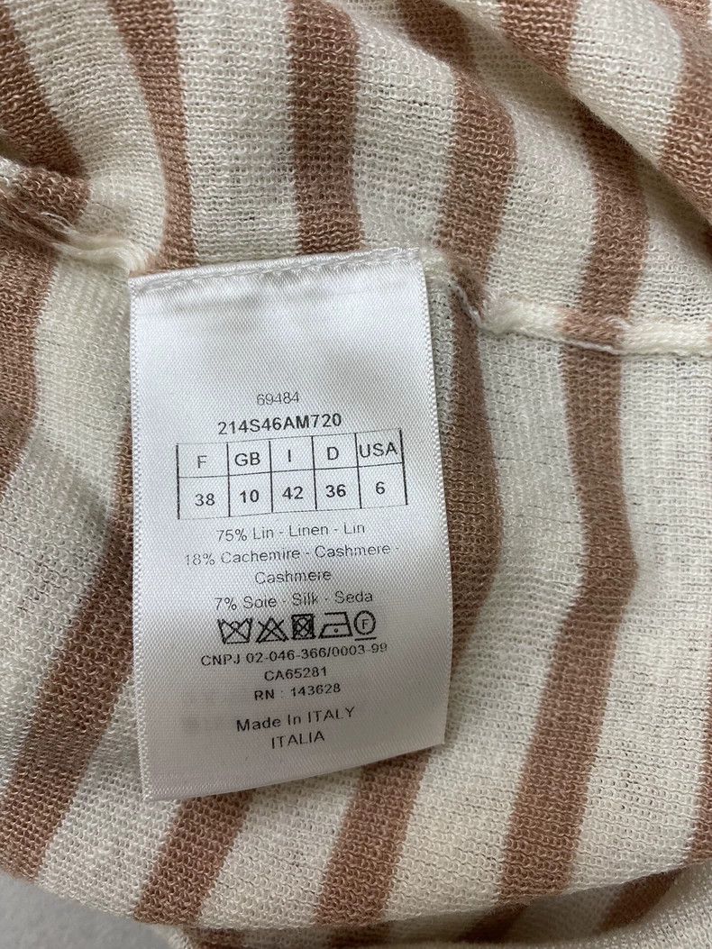 Dior Dior 2022 Striped Collar Knit Top - dmc Size US S / EU 44-46 / 1 - 5 Thumbnail