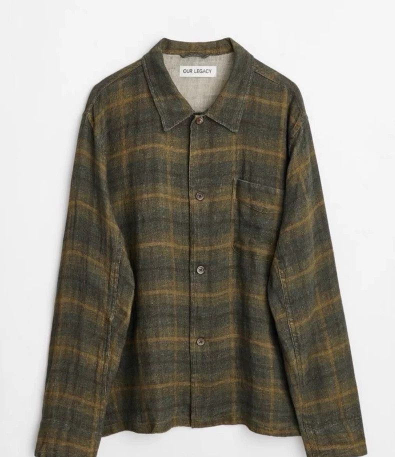 Our Legacy Our Legacy Green Plaid Button-Up Shirt - dmc Size US M / EU 48-50 / 2 - 3 Thumbnail
