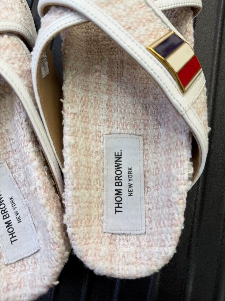 Thom Browne THOM BROWNE Tweed Enamel Buckle Sandals - dmc Size US 6 / EU 39 - 6 Thumbnail