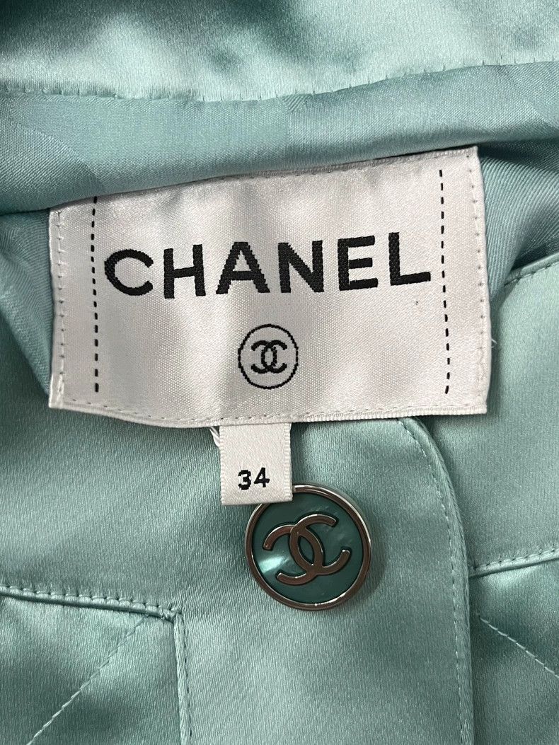 Chanel Chanel 23P Blue Silk Trench Coat - dmc Size US M / EU 48-50 / 2 - 4 Thumbnail