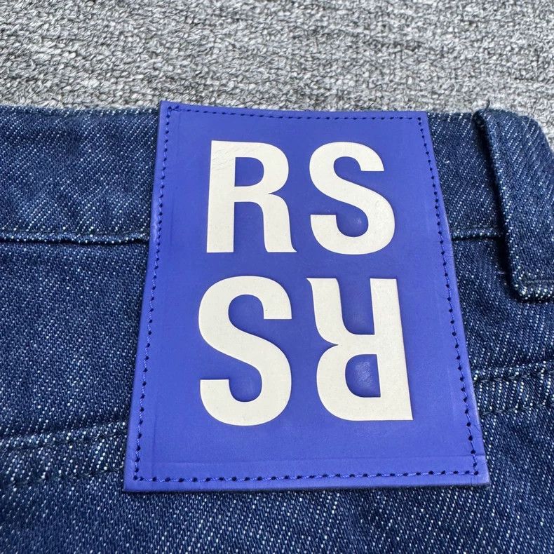 Raf Simons RAF SIMONS Leather Patch Denim Jeans - dmc Size US 31 - 6 Thumbnail
