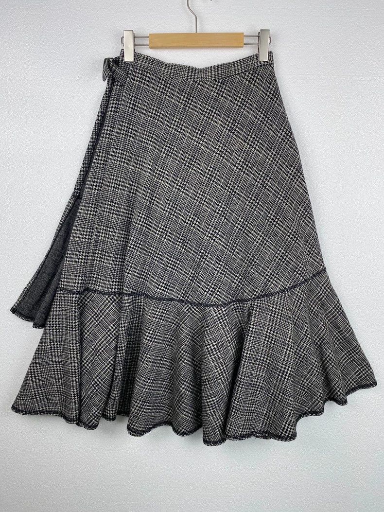 Comme des Garcons COMME des GARCONS Houndstooth Wool Skirt - dmc Size US 36 / EU 52 - 2 Thumbnail