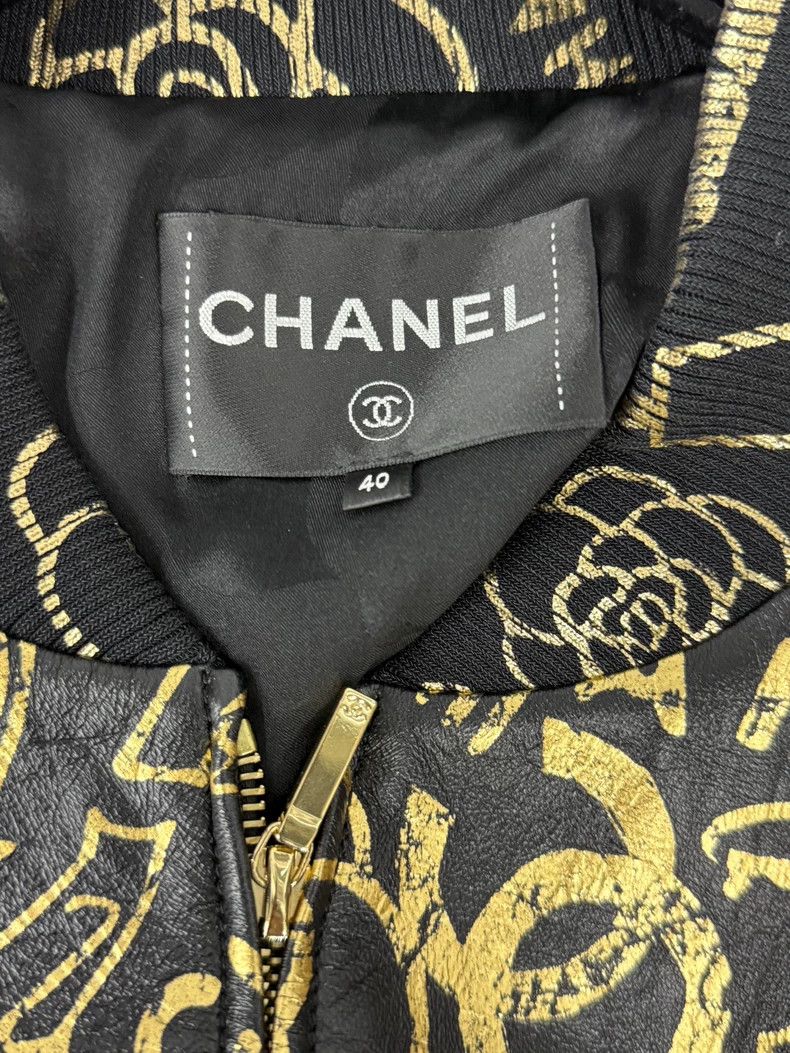 Chanel Chanel Egypt Graffiti Leather Jacket - dmc Size US M / EU 48-50 / 2 - 4 Thumbnail