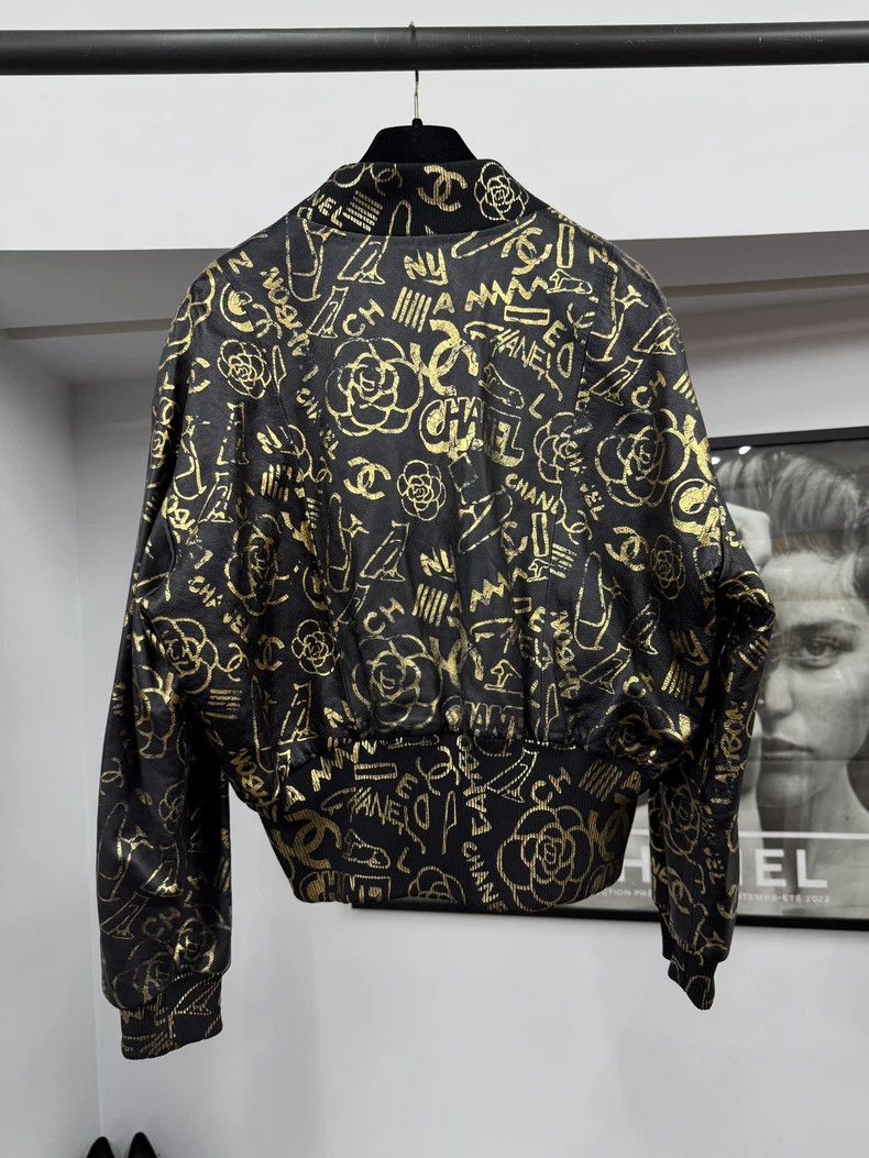 Chanel Chanel Egypt Graffiti Leather Jacket - dmc Size US M / EU 48-50 / 2 - 3 Thumbnail
