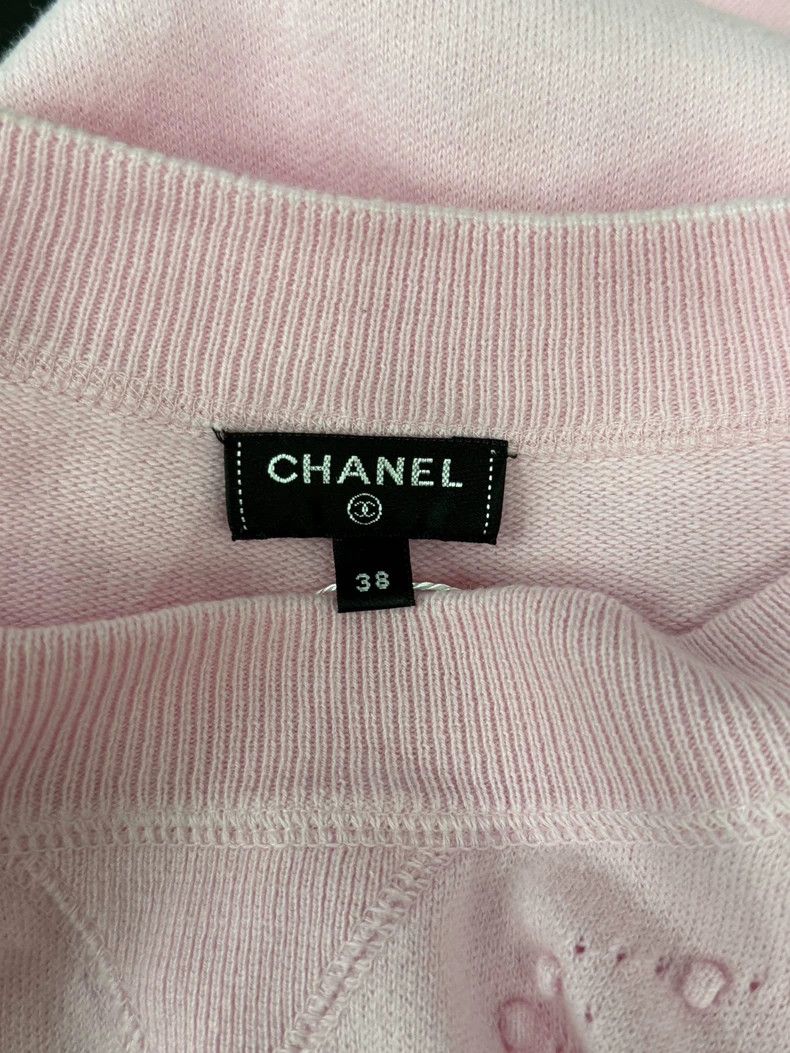 Chanel Chanel Pink Openwork Knit Dress - dmc Size US M / EU 48-50 / 2 - 4 Thumbnail