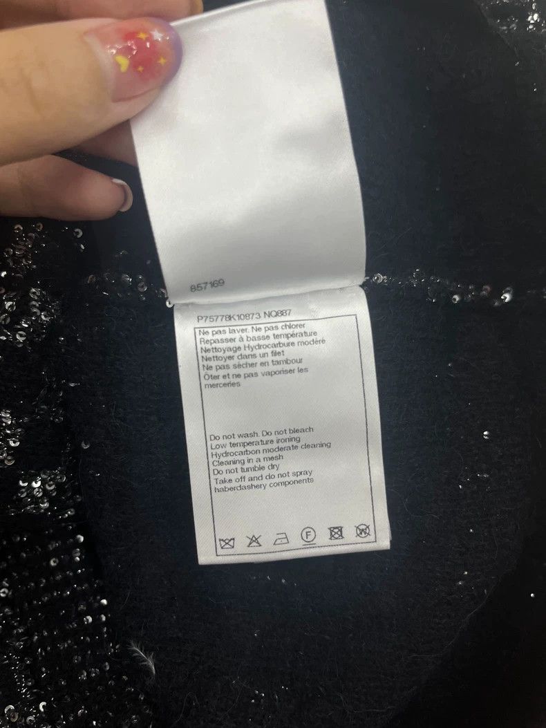 Chanel Chanel 23B Black Sequin Knit Top - dmc Size US S / EU 44-46 / 1 - 6 Thumbnail