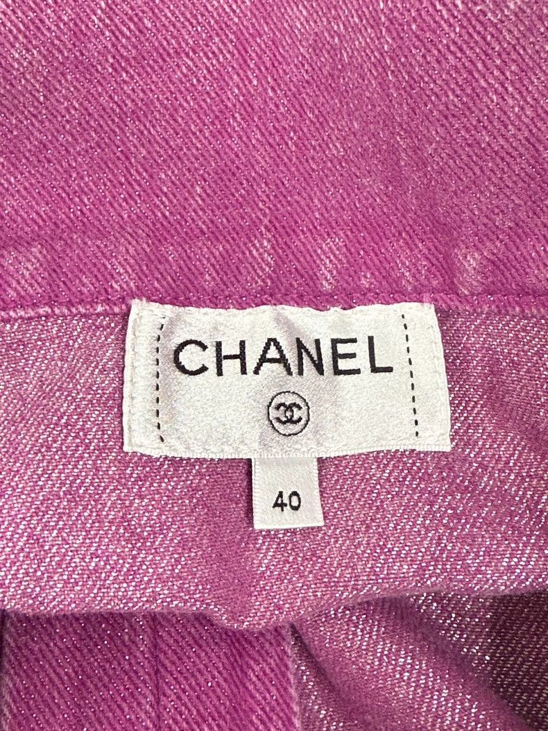 Chanel Chanel Pink Denim Skirt - dmc Size US 31 - 3 Thumbnail