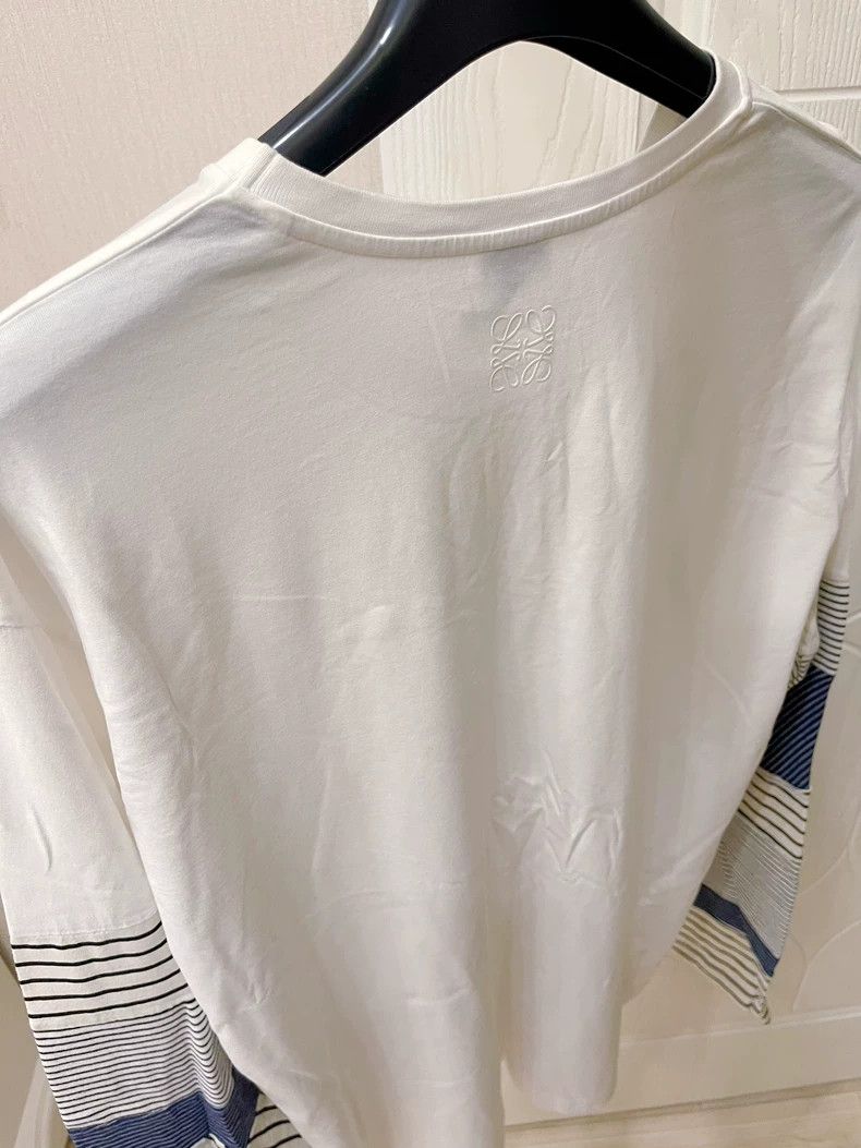 Loewe LOEWE Stripe Paneled Long Sleeve T - dmc Size US L / EU 52-54 / 3 - 4 Thumbnail