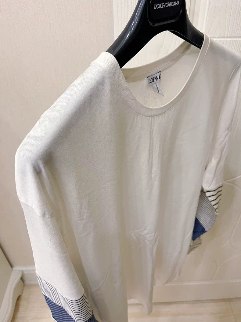 Loewe LOEWE Stripe Paneled Long Sleeve T - dmc Size US L / EU 52-54 / 3 - 3 Thumbnail