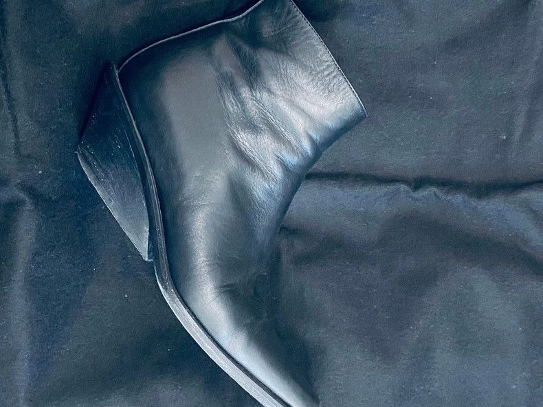 Ann Demeulemeester Ann Demeulemeester Leather Wedge Ankle Boots - dmc Size US 6 / EU 39 - 2 Thumbnail