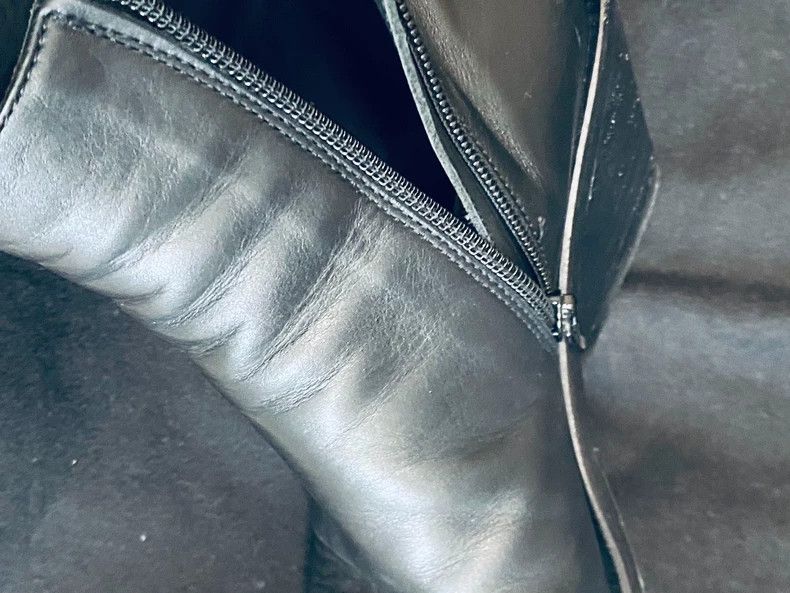 Ann Demeulemeester Ann Demeulemeester Leather Wedge Ankle Boots - dmc Size US 6 / EU 39 - 4 Thumbnail