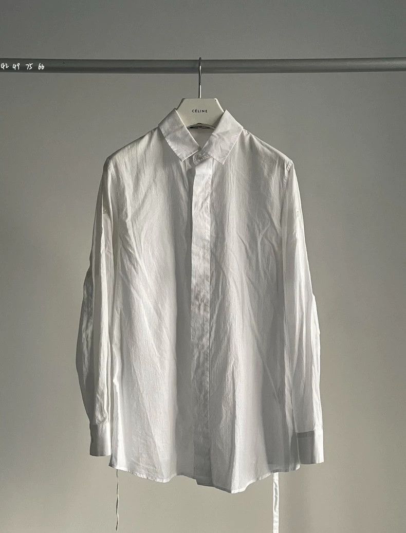 Ann Demeulemeester Ann Demeulemeester White Tie Shirt - dmc Size US XS / EU 42 / 0 - 4 Thumbnail