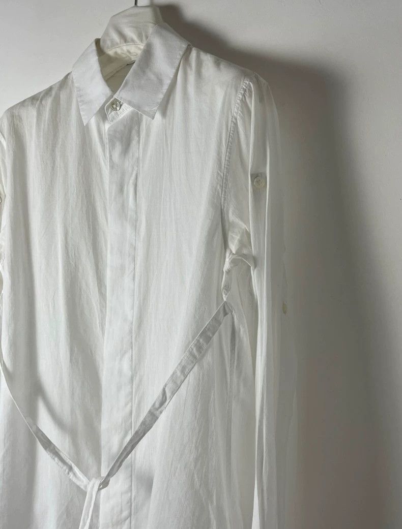 Ann Demeulemeester Ann Demeulemeester White Tie Shirt - dmc Size US XS / EU 42 / 0 - 2 Thumbnail