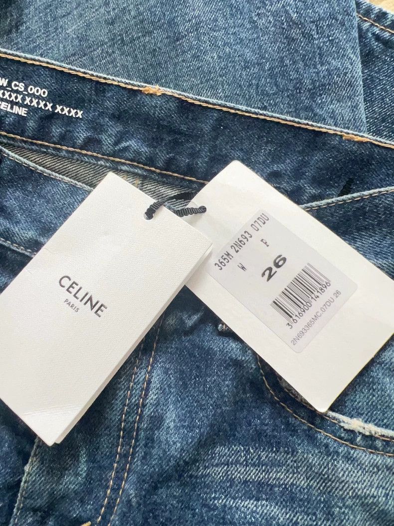 Celine Celine Washed Low-Rise Flare Jeans - dmc Size US 26 / EU 42 - 4 Thumbnail