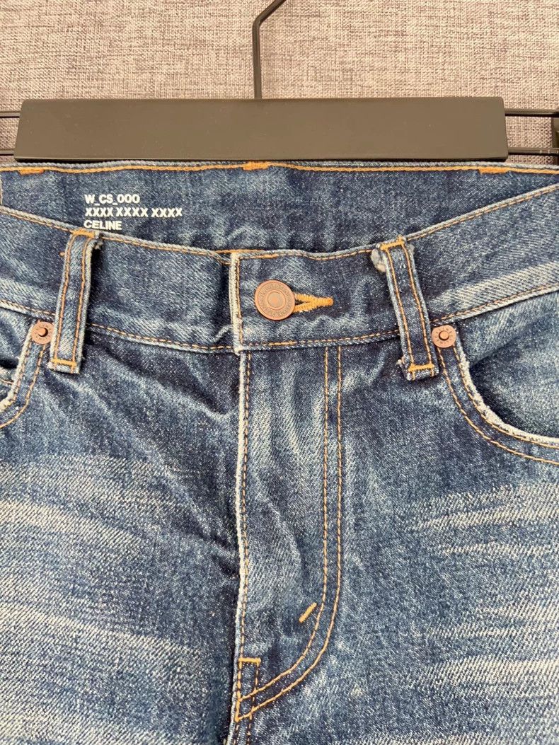 Celine Celine Washed Low-Rise Flare Jeans - dmc Size US 26 / EU 42 - 3 Thumbnail