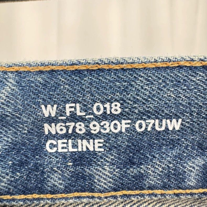Celine Celine Triomphe Gold Buckle Washed Jeans - dmc Size US 26 / EU 42 - 5 Thumbnail