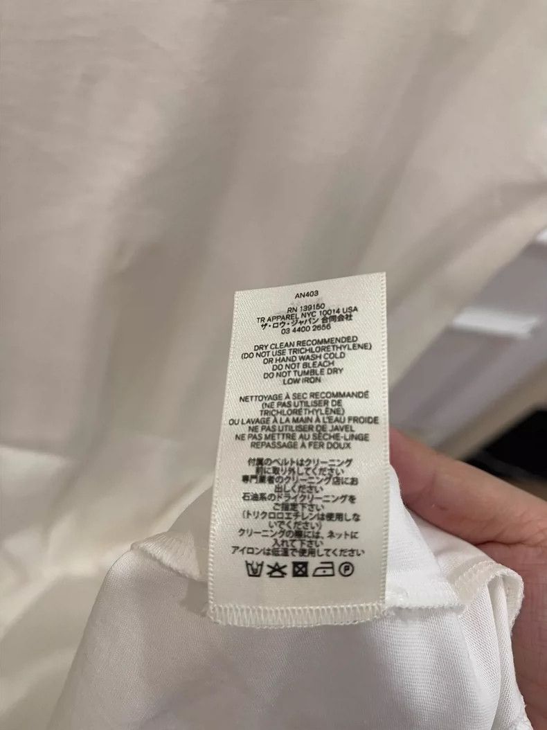 The Row The Row Dolores S White Cotton Dress - dmc Size US 34 / EU 50 - 7 Thumbnail