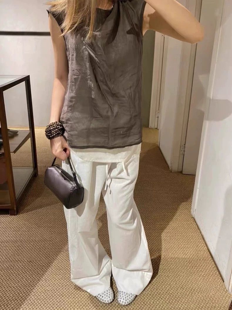 The Row The Row Cotton Straight-leg Pants S - dmc Size US 26 / EU 42 - 3 Thumbnail