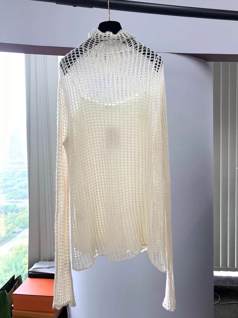 The Row The Row Cream Knit Hollow Out Top - dmc Size US S / EU 44-46 / 1 - 2 Thumbnail