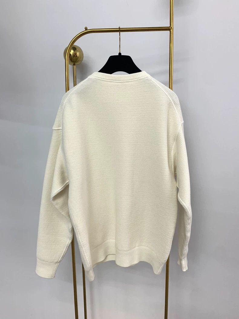 The Row The Row White Waffle Henley Sweater XS - dmc Size US XS / EU 42 / 0 - 3 Thumbnail