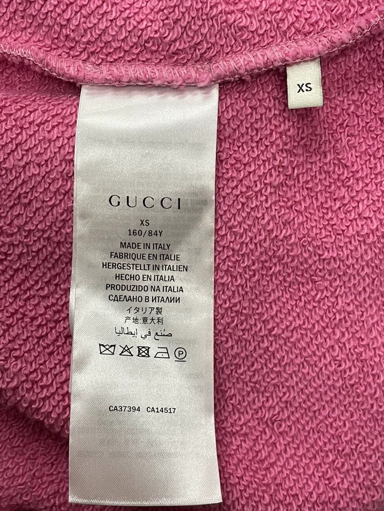 Gucci Gucci Pink Logo Bear Sweatshirt XS - dmc Size US XS / EU 42 / 0 - 5 Thumbnail