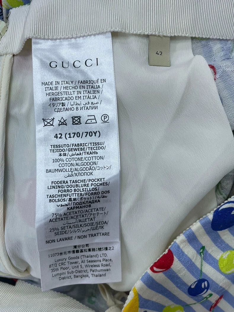 Gucci Gucci Cherry Print High-Waist Shorts - dmc Size US 31 - 5 Thumbnail