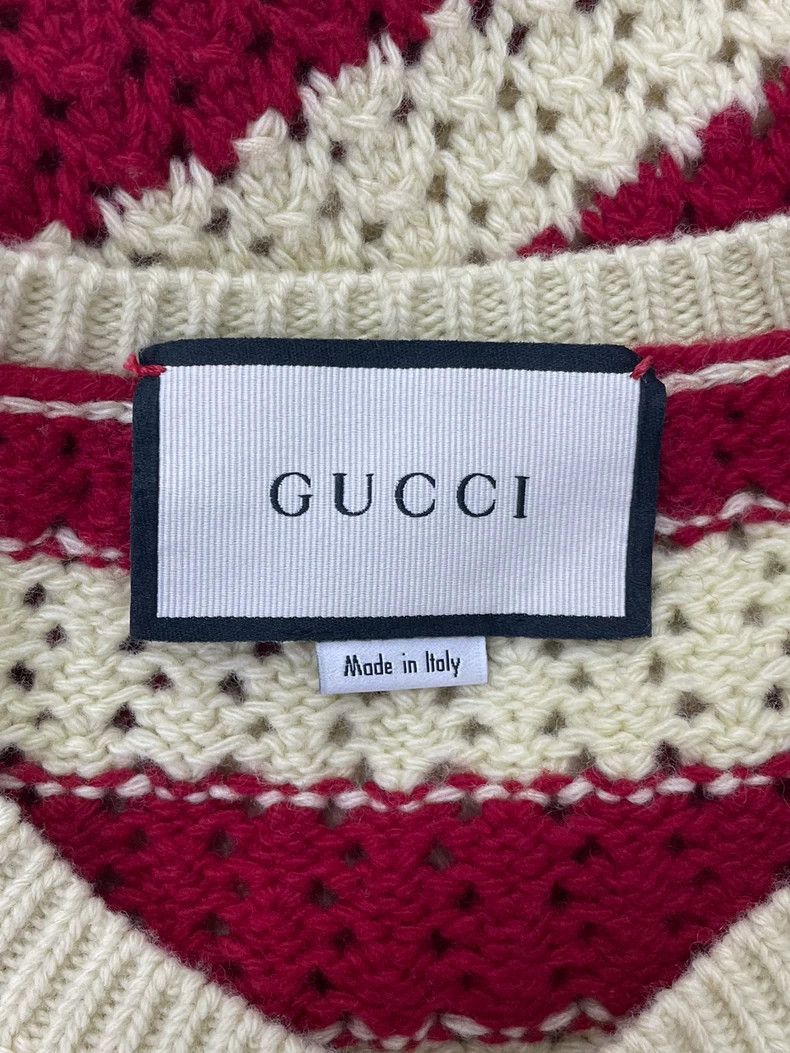 Gucci Gucci Red White Stripe Knit Vest - dmc Size US M / EU 48-50 / 2 - 3 Thumbnail