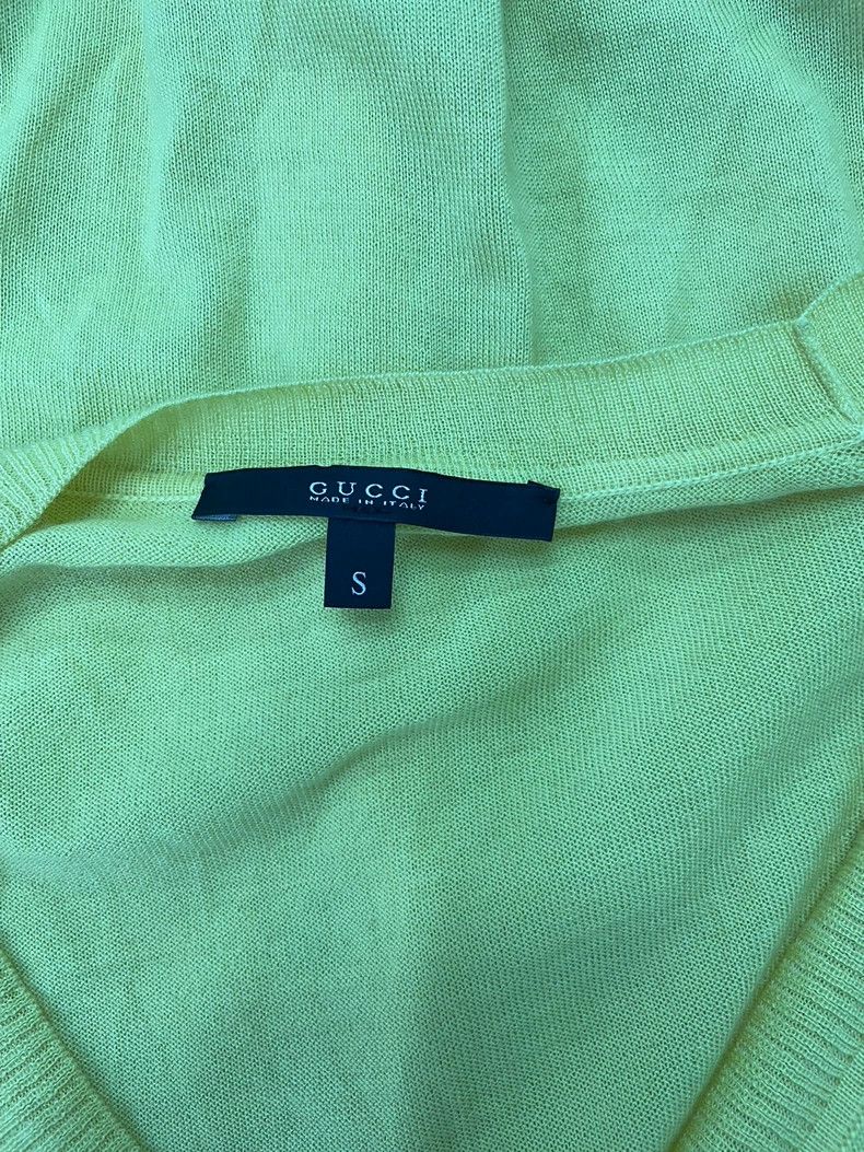 Gucci Gucci Yellow Cashmere Knit Cardigan S - dmc Size US S / EU 44-46 / 1 - 4 Thumbnail