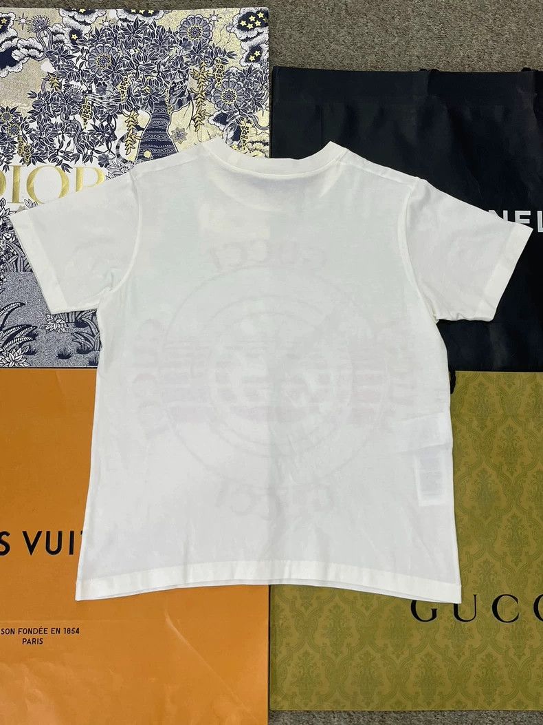 Gucci Gucci White Red Logo Short Sleeve T-Shirt - dmc Size US XS / EU 42 / 0 - 3 Thumbnail