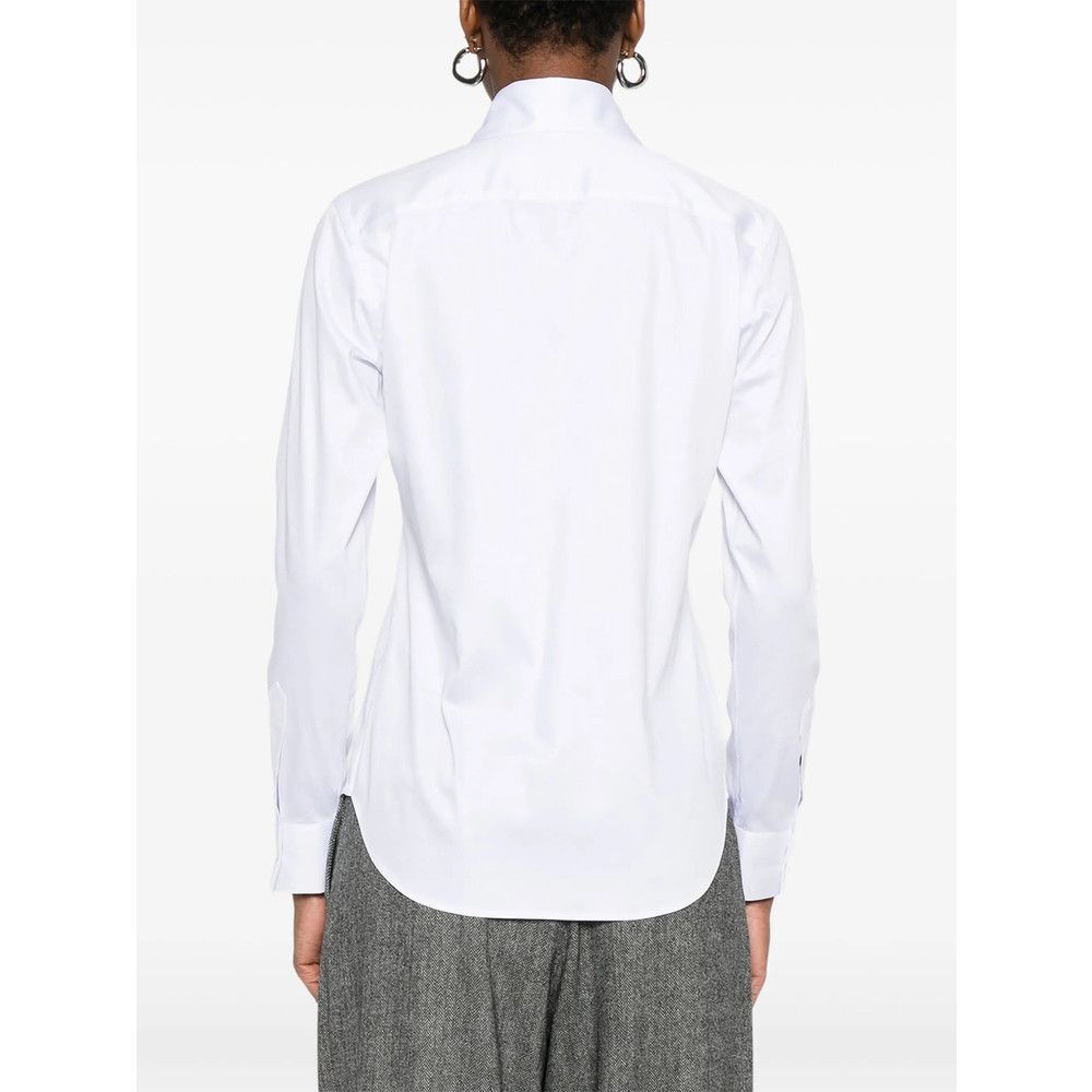 Mazzarelli Mazzarelli WHITE Tops - Shirts Size M / US 6-8 / IT 42-44 - 4 Thumbnail