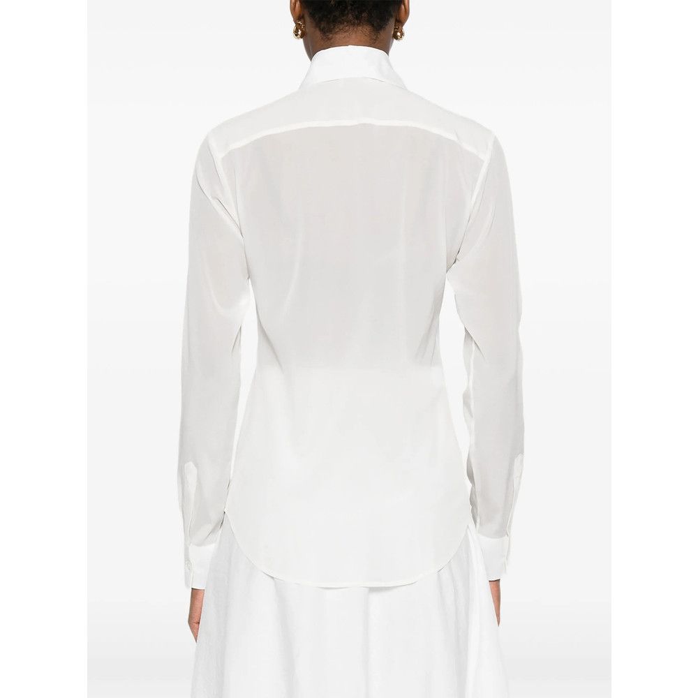Mazzarelli Mazzarelli WHITE Tops - Shirts Size L / US 10 / IT 46 - 4 Thumbnail