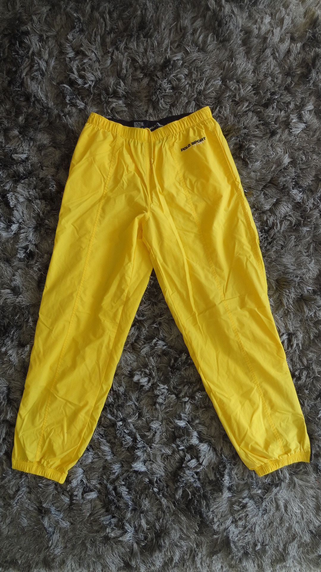 Polo Ralph Lauren Vintage 90s Yellow Polo Sport Track Pants Size M Size US 32 / EU 48 - 1 Preview