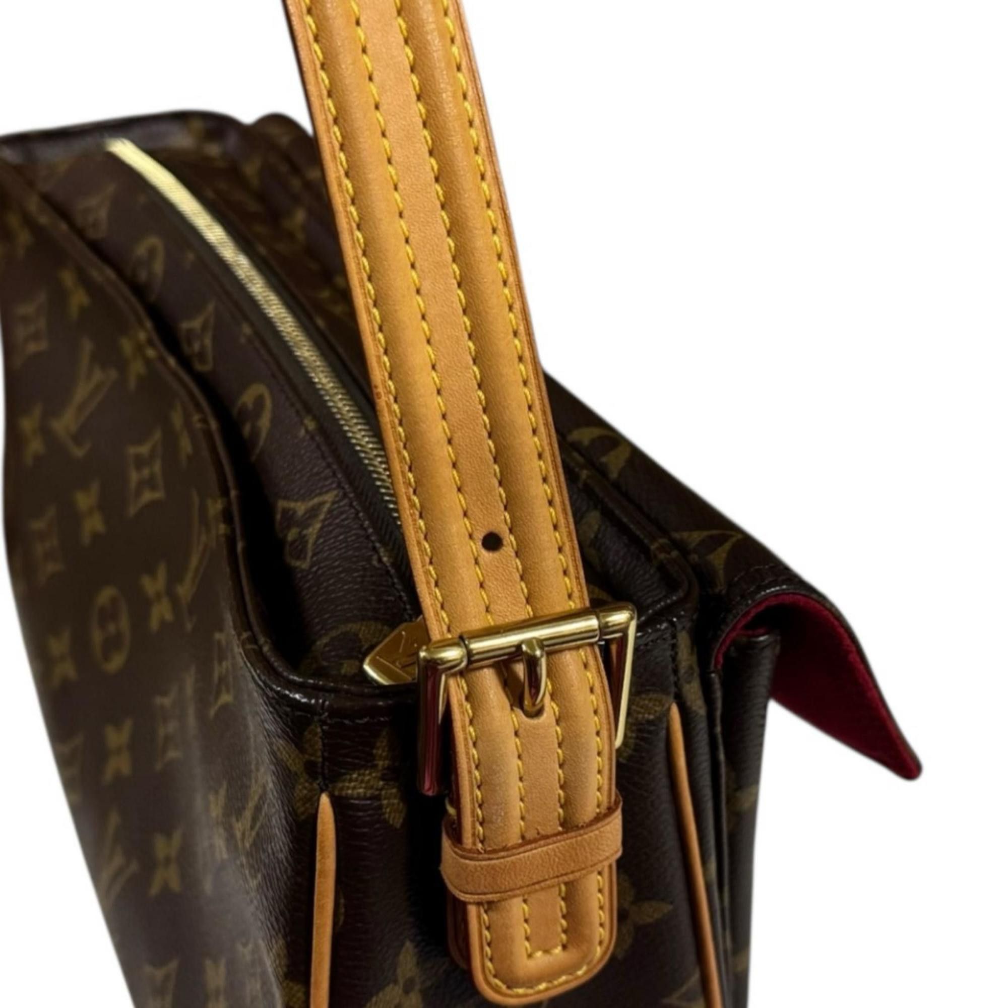 Louis Vuitton Louis Vuitton Viva Cite MM Monogram Shoulder Bag in Canvas, M51164, Brown, Women's, LOUIS VUITTON Size ONE SIZE - 11 Thumbnail