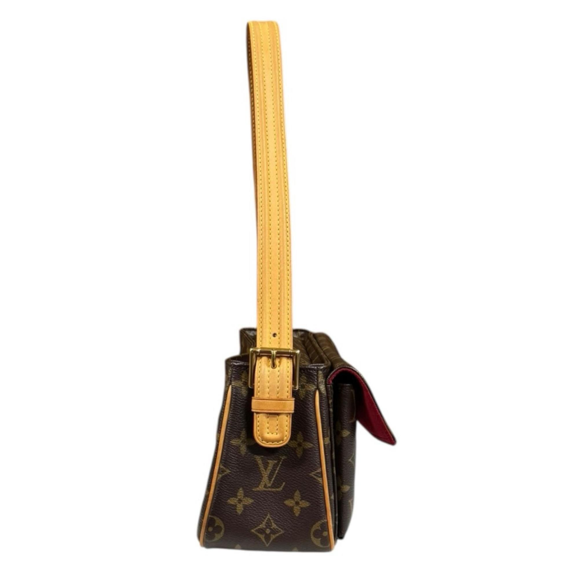 Louis Vuitton Louis Vuitton Viva Cite MM Monogram Shoulder Bag in Canvas, M51164, Brown, Women's, LOUIS VUITTON Size ONE SIZE - 4 Thumbnail