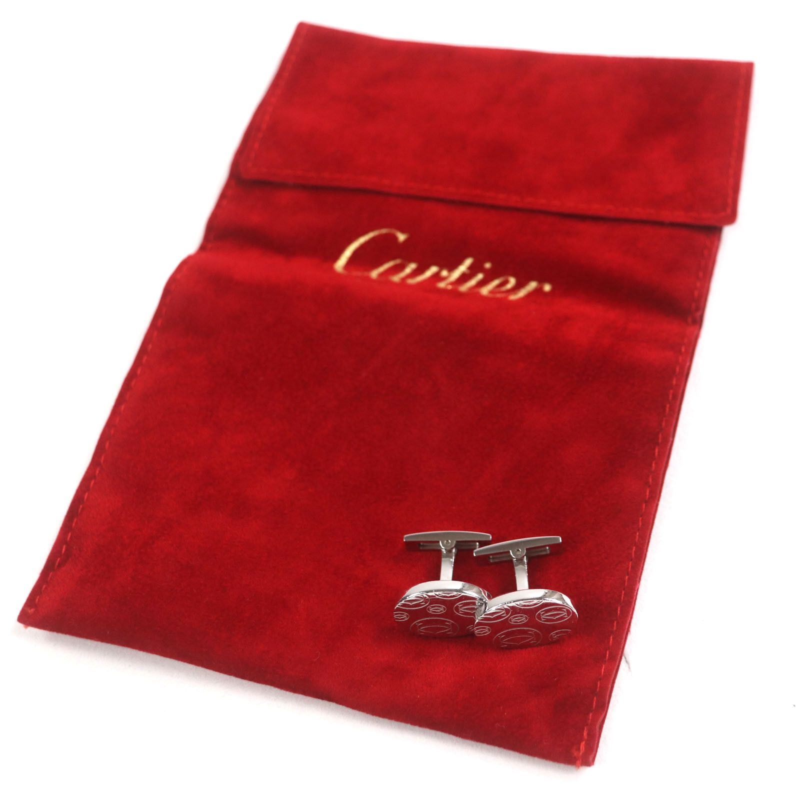 Cartier Cartier Cartier Silver 925 Cufflinks Metal Cufflinks DUTY FREE for USA Size ONE SIZE - 2 Thumbnail