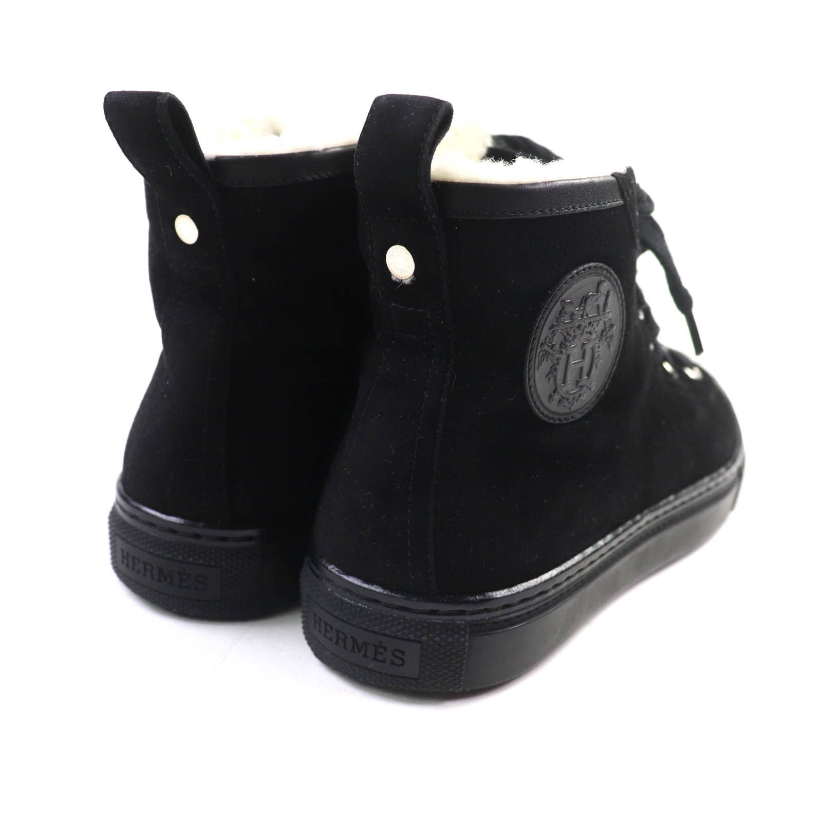 Hermes Hermes Hermes JIMMY Suede High Cut Sneakers Suede Shoes DUTY FREE for USA Size ONE SIZE - 3 Thumbnail