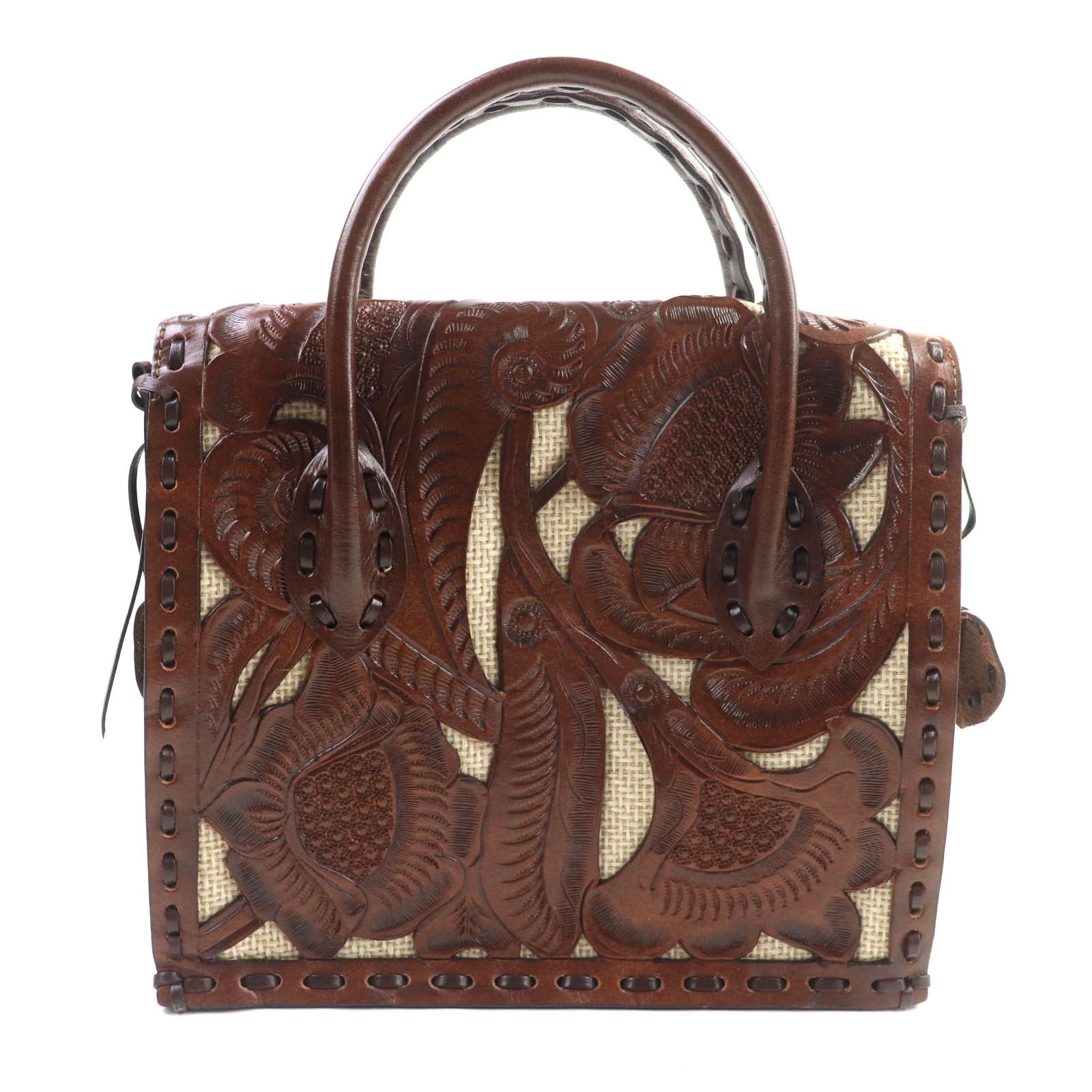 Other Other GRACE CONTINENTAL Cutwork Maestra S Handbag Leather Handbag DUTY FREE for USA Size ONE SIZE - 3 Thumbnail