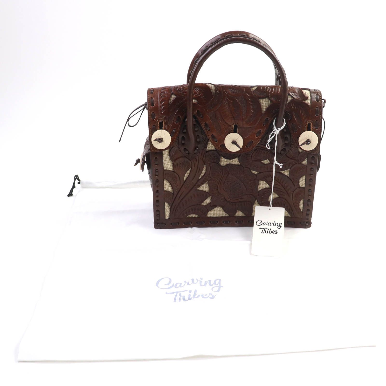 Other Other GRACE CONTINENTAL Cutwork Maestra S Handbag Leather Handbag DUTY FREE for USA Size ONE SIZE - 2 Thumbnail