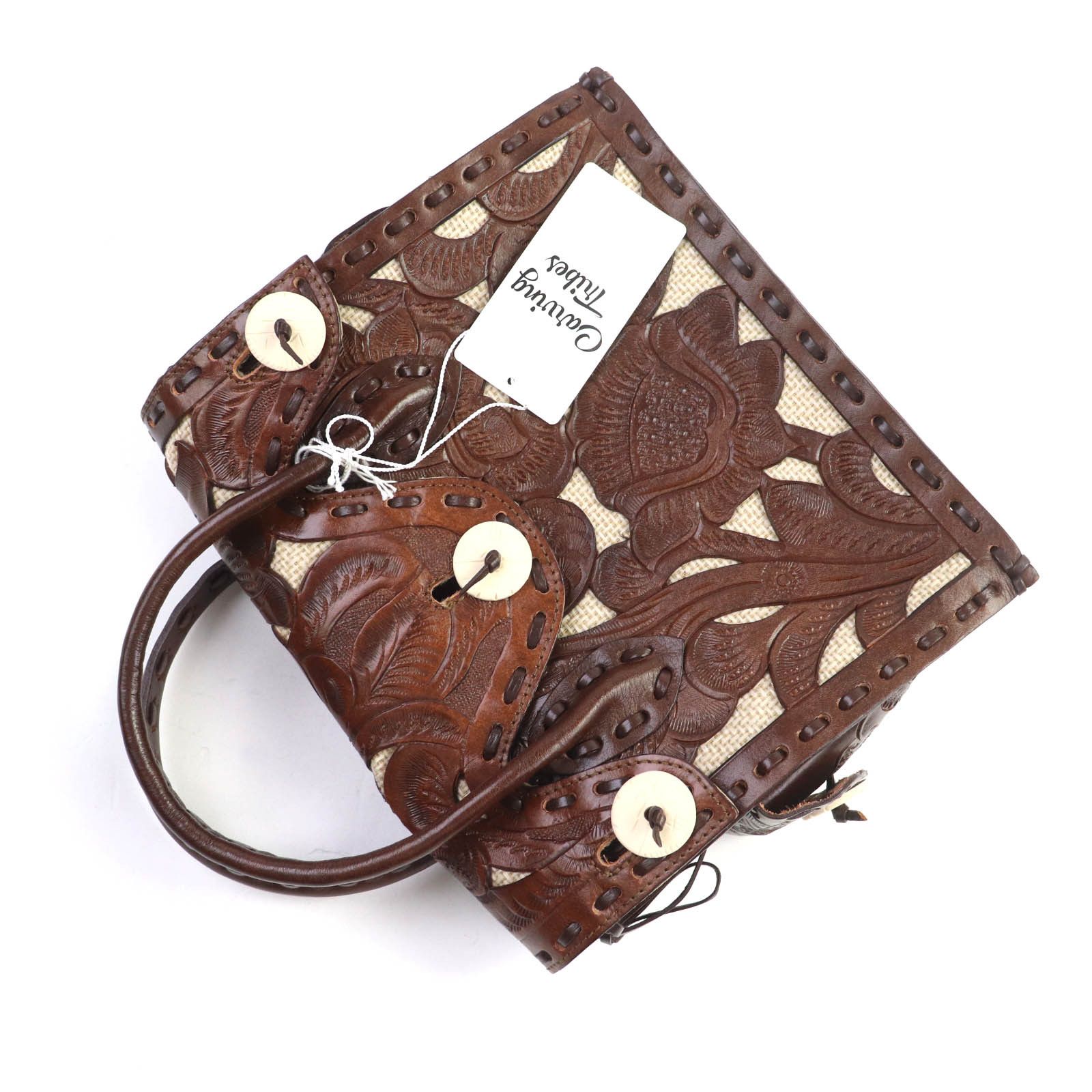 Other Other GRACE CONTINENTAL Cutwork Maestra S Handbag Leather Handbag DUTY FREE for USA Size ONE SIZE - 6 Thumbnail
